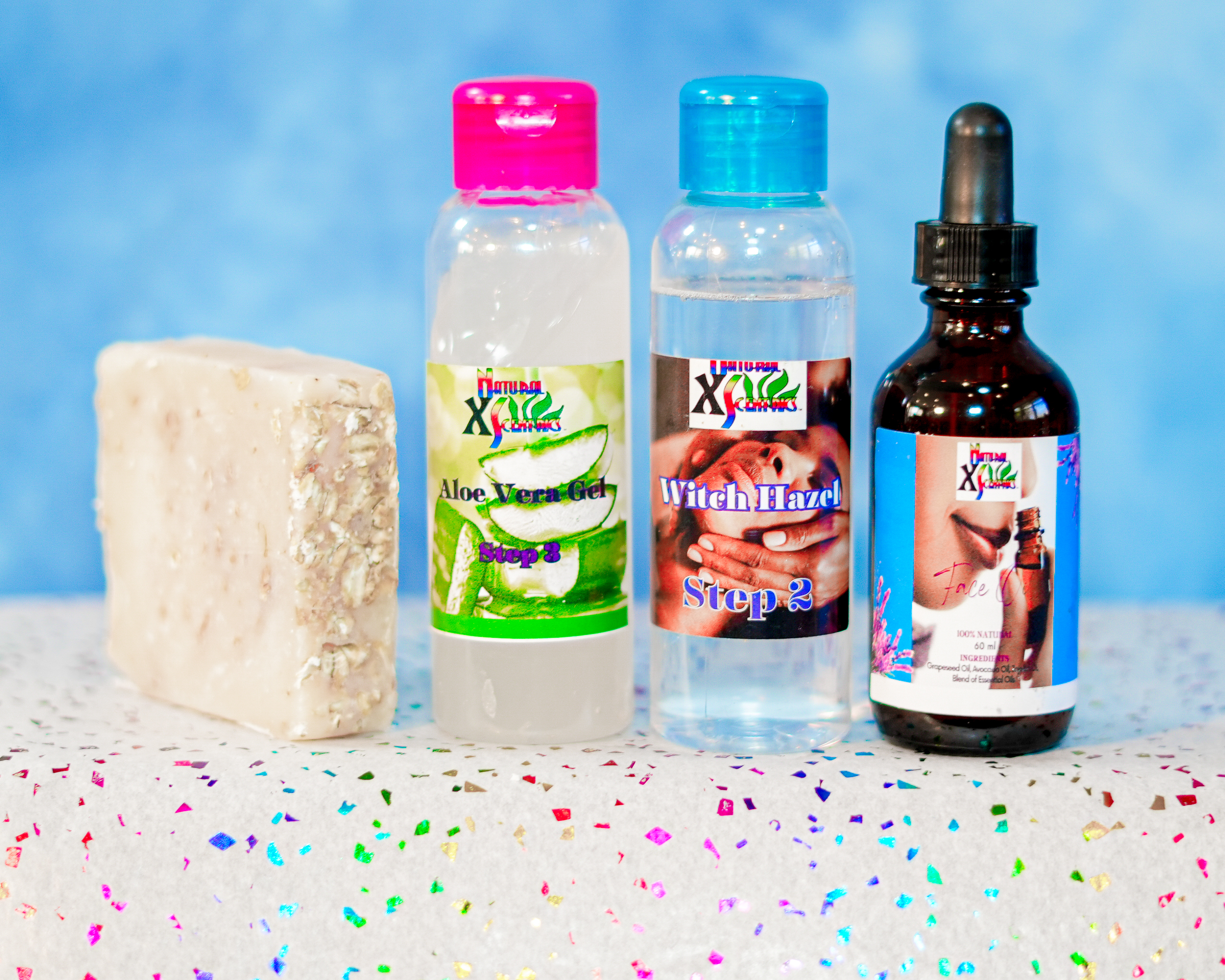 Natural XScentrics face kit products